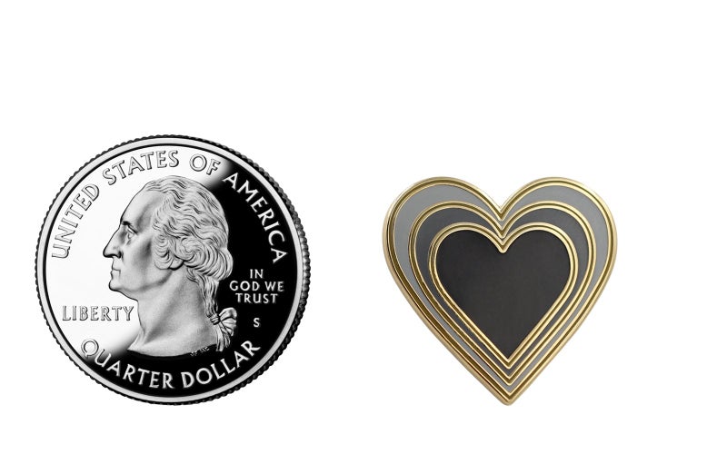 Real Sic Radiant Heart â€“ Enamel Pin for your Life â€“ Goth Gift for Goth Love - Image 5